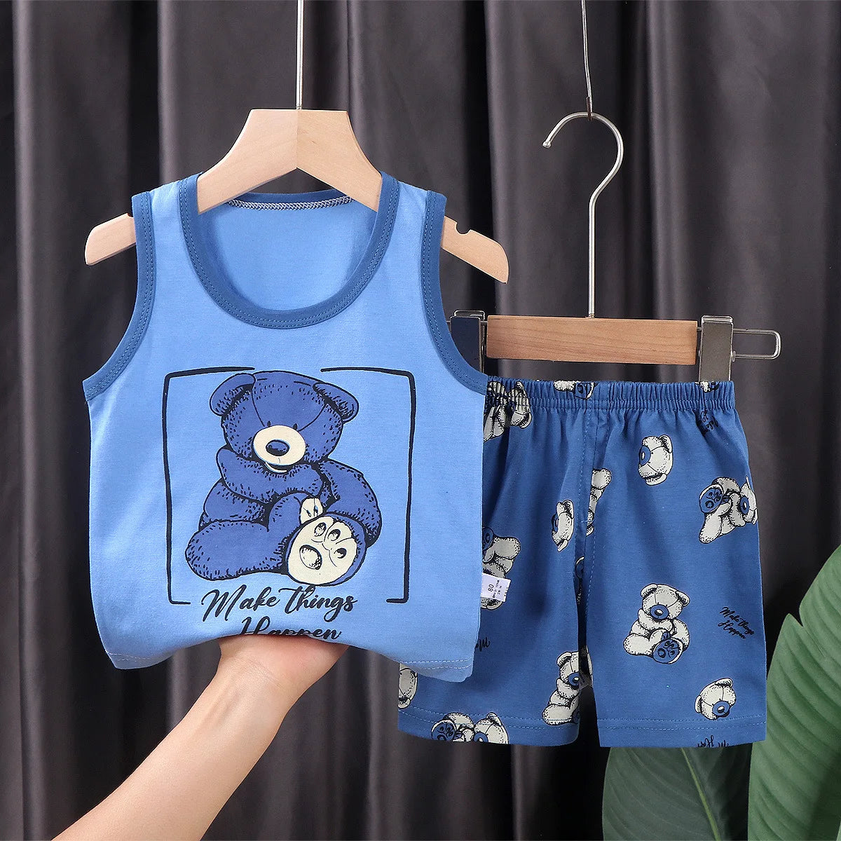 Blue Teddy Baby Set.