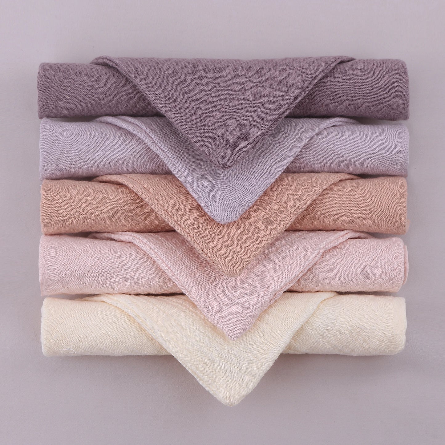 5pcs/Set Square Cotton Baby Face Towel Handkerchief Soft Absorbent Gauze Baby Towel Kids