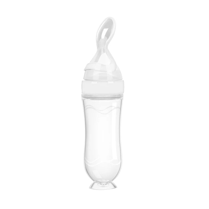 Smart Silicone Bottle With Spoon