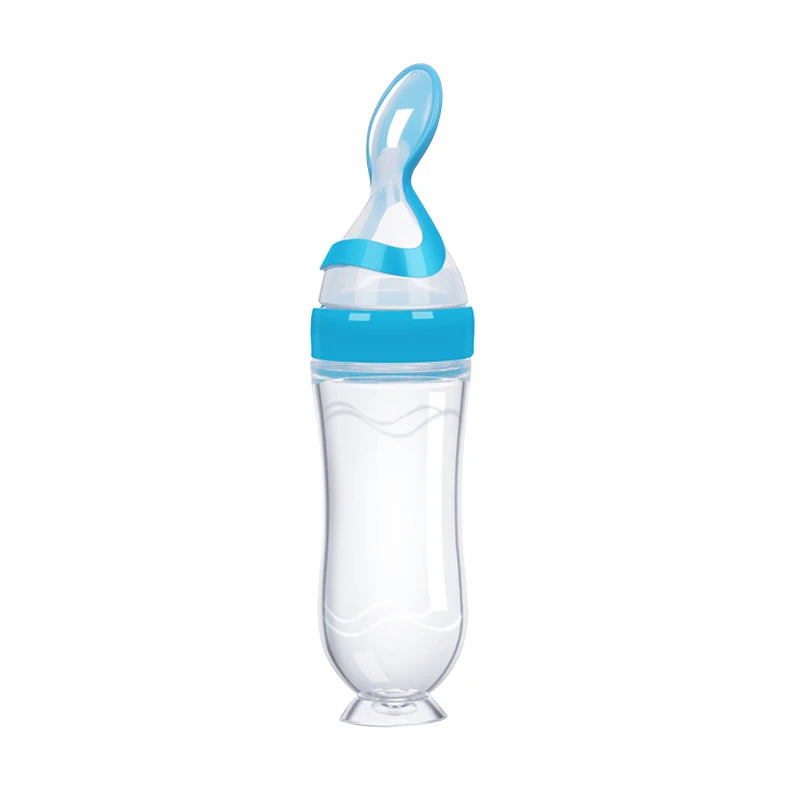 Smart Silicone Bottle With Spoon