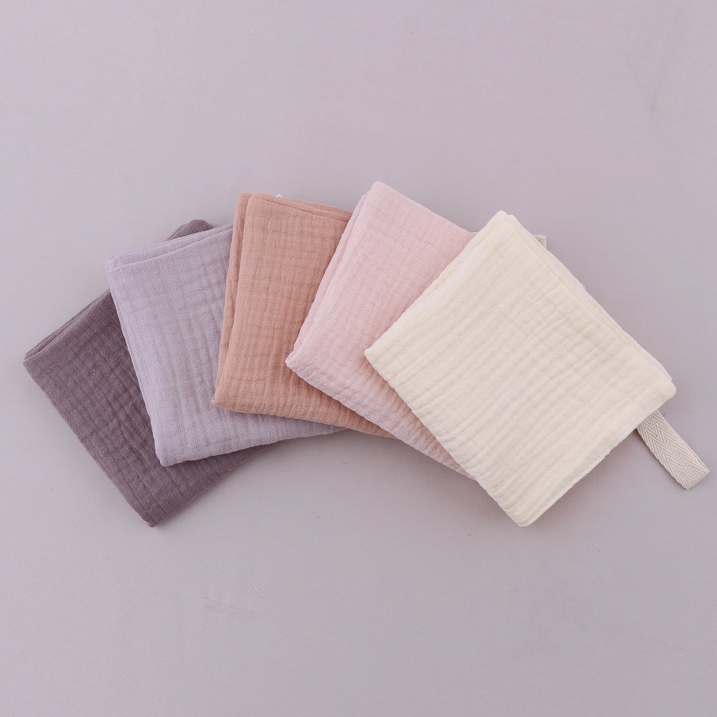 5pcs/Set Square Cotton Baby Face Towel Handkerchief Soft Absorbent Gauze Baby Towel Kids