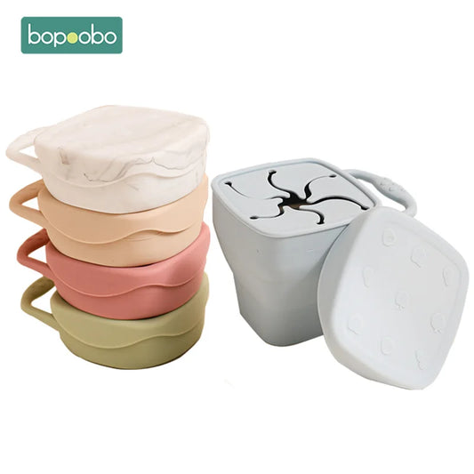 Spill-Proof Silicone Snack Cups