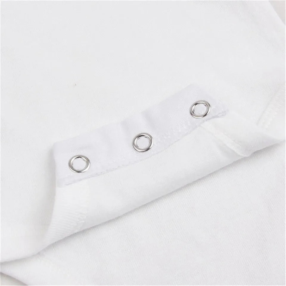 5 Pack Baby White Basic Romper Set