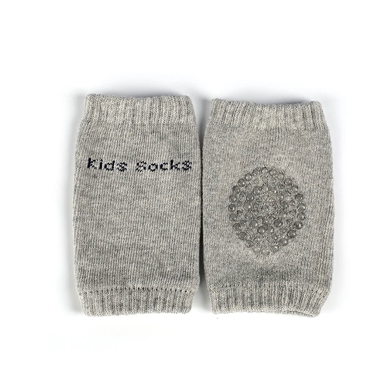Light Grey Baby Crawling Knee Pads
