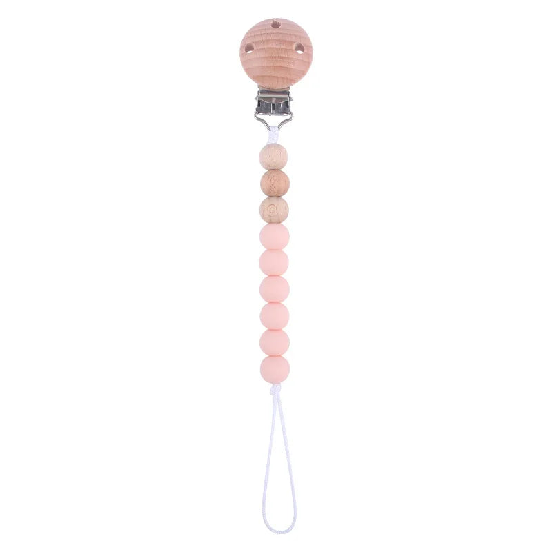 Colorful Baby Silicone Pacifier Chain – Safe & Chewable Clip