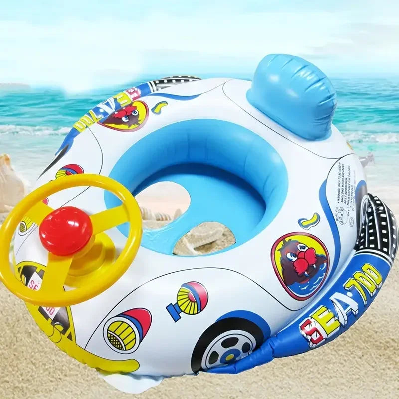 Swim Ring With Sunshade for Babies