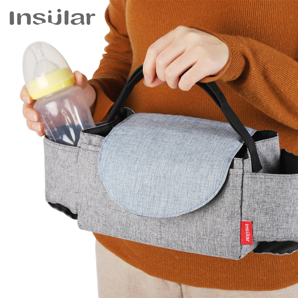 Diaper Bag Baby Milk Bottle Insulation Bags Mummy Storage Bag For Baby Stuff Collection Stroller Accessories Baby Care