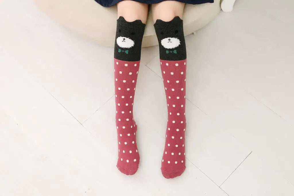 Adorable Girls Over Knee Socks