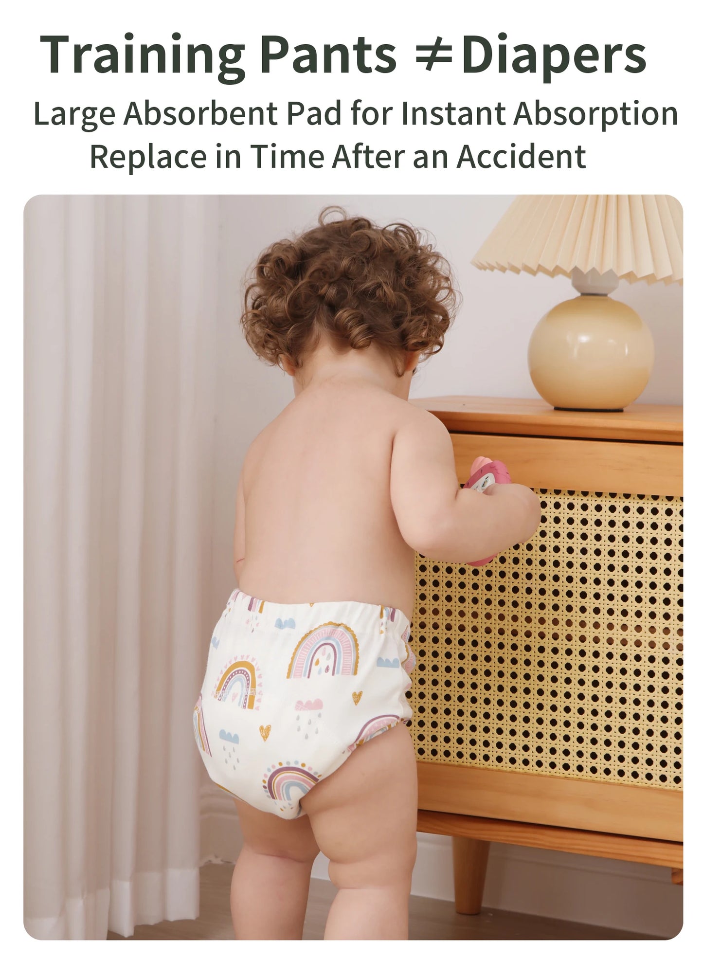 3pcs Infants Nappy Panties 6 Layer Waterproof Cloth Diapers Reusable Toolder Nappies Diaper Baby Underwear