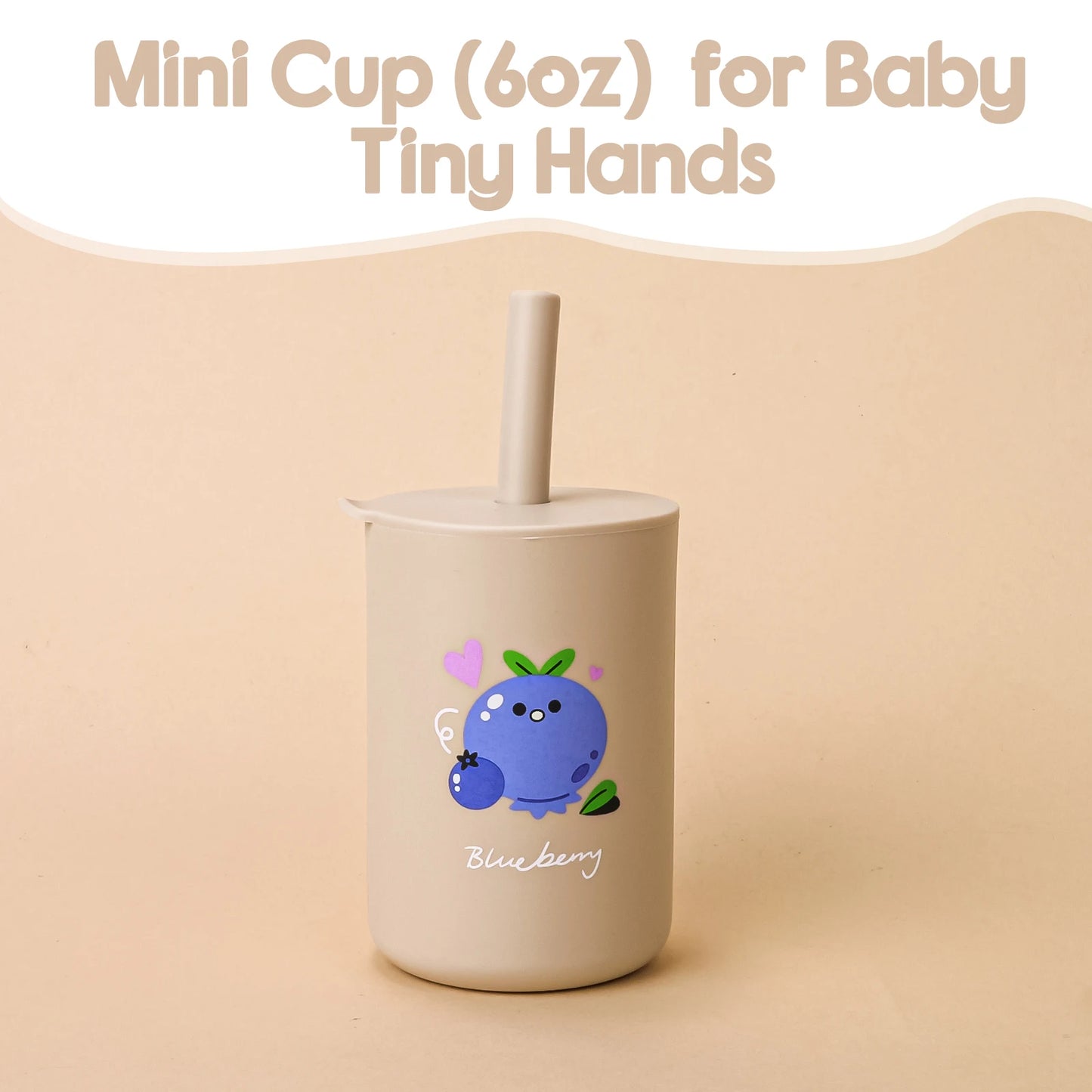 Cartoon Silicone Baby Straw Cup – Safe & Spill-Proof Sipper