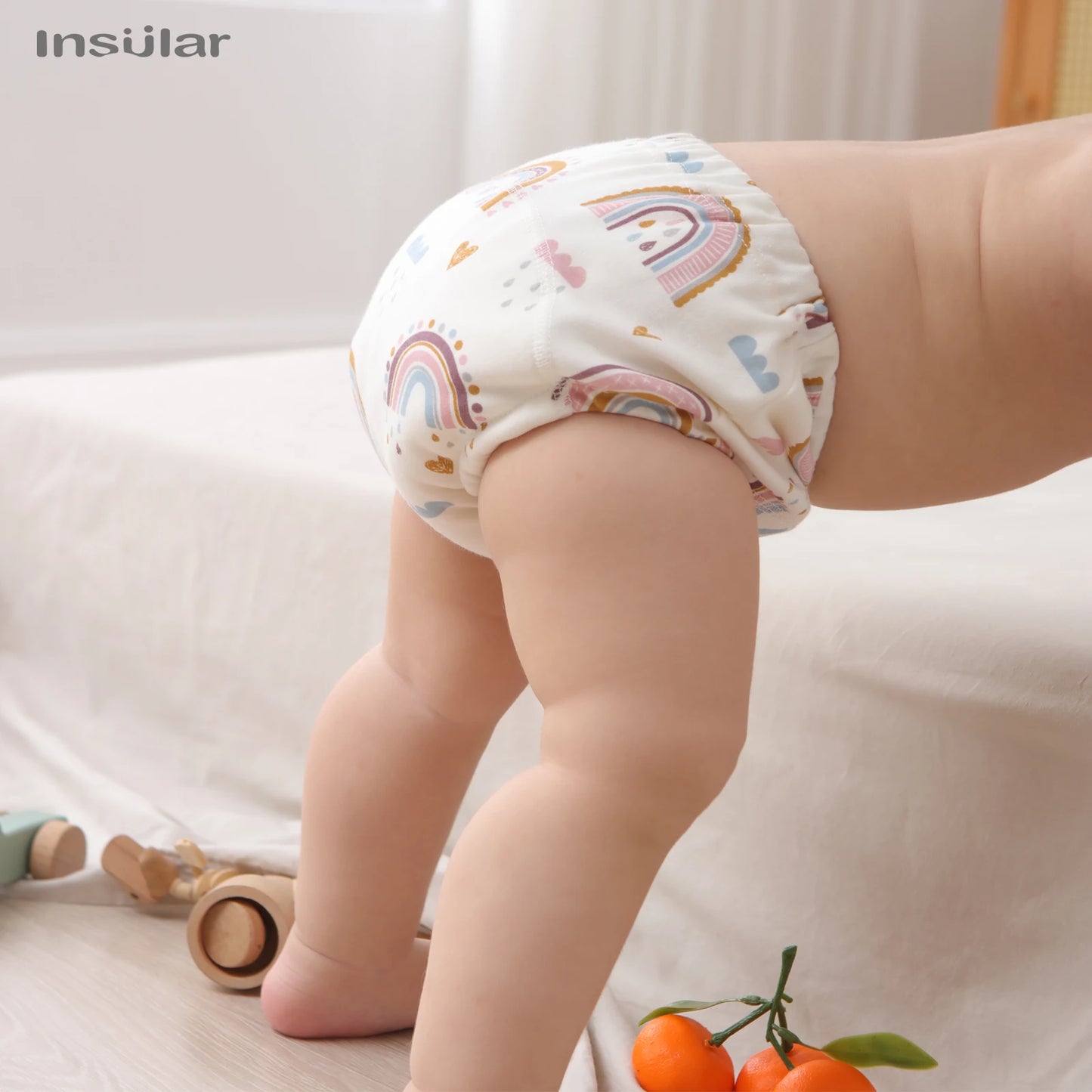 3pcs Infants Nappy Panties 6 Layer Waterproof Cloth Diapers Reusable Toolder Nappies Diaper Baby Underwear