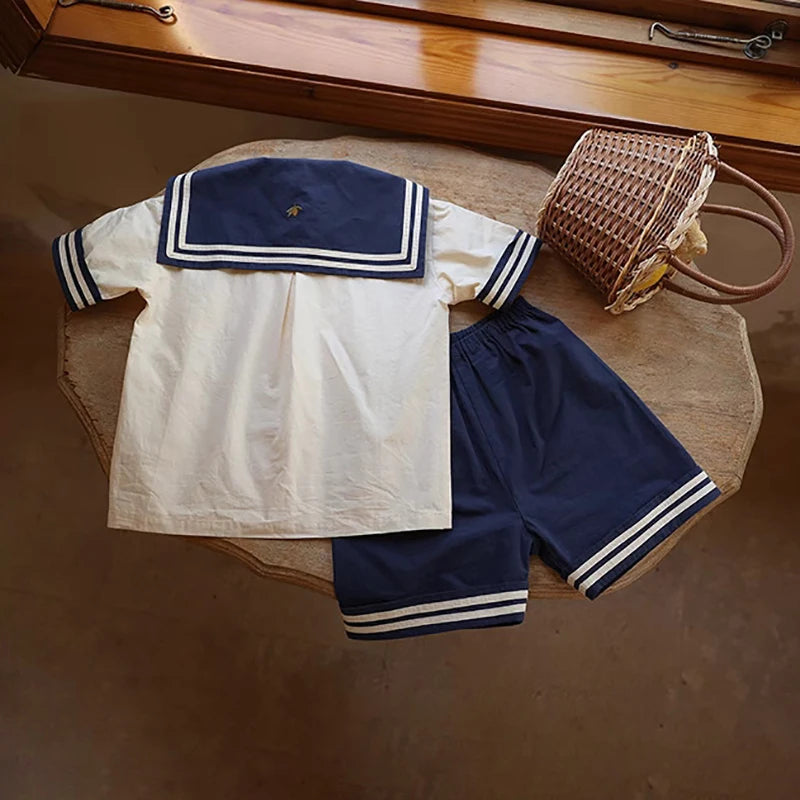 Baby Boy Sailor Outfit 2 Piece Suit