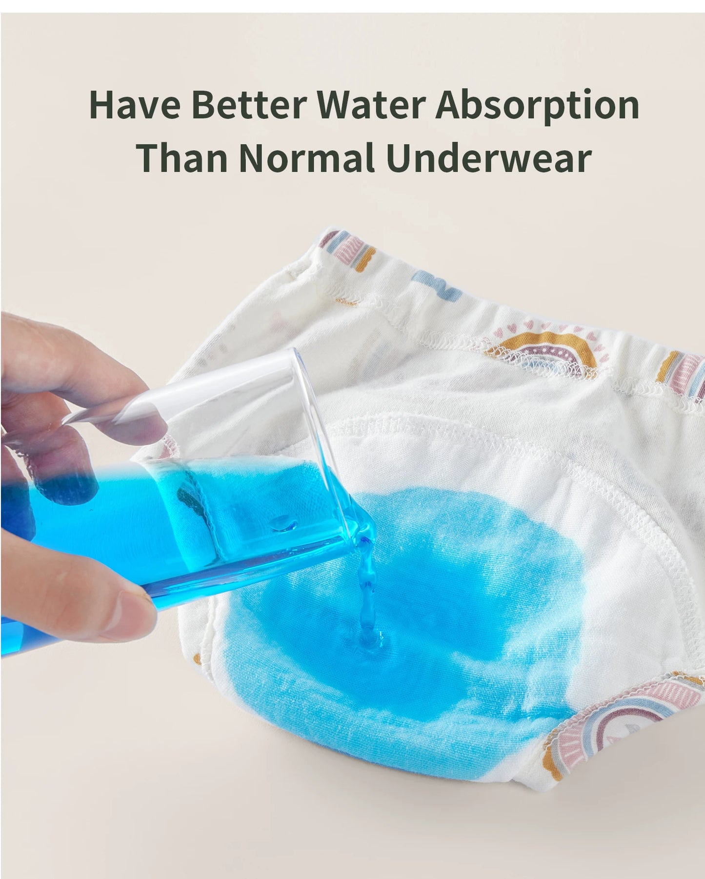 3pcs Infants Nappy Panties 6 Layer Waterproof Cloth Diapers Reusable Toolder Nappies Diaper Baby Underwear