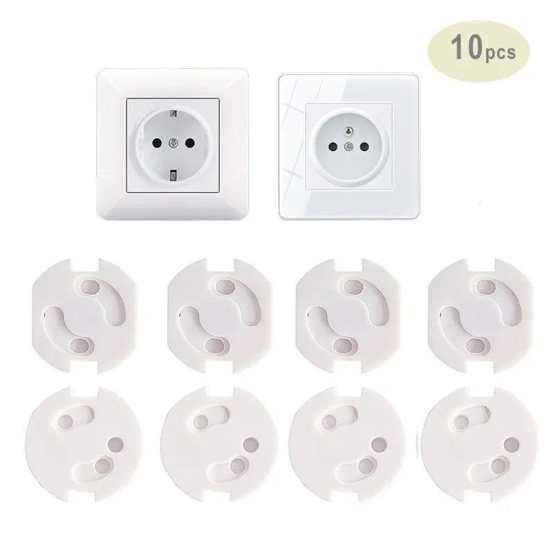 Baby Safety Socket Covers 10pcs Electrical Plastic Outlet Protectors Child Safe Socket Security Protection