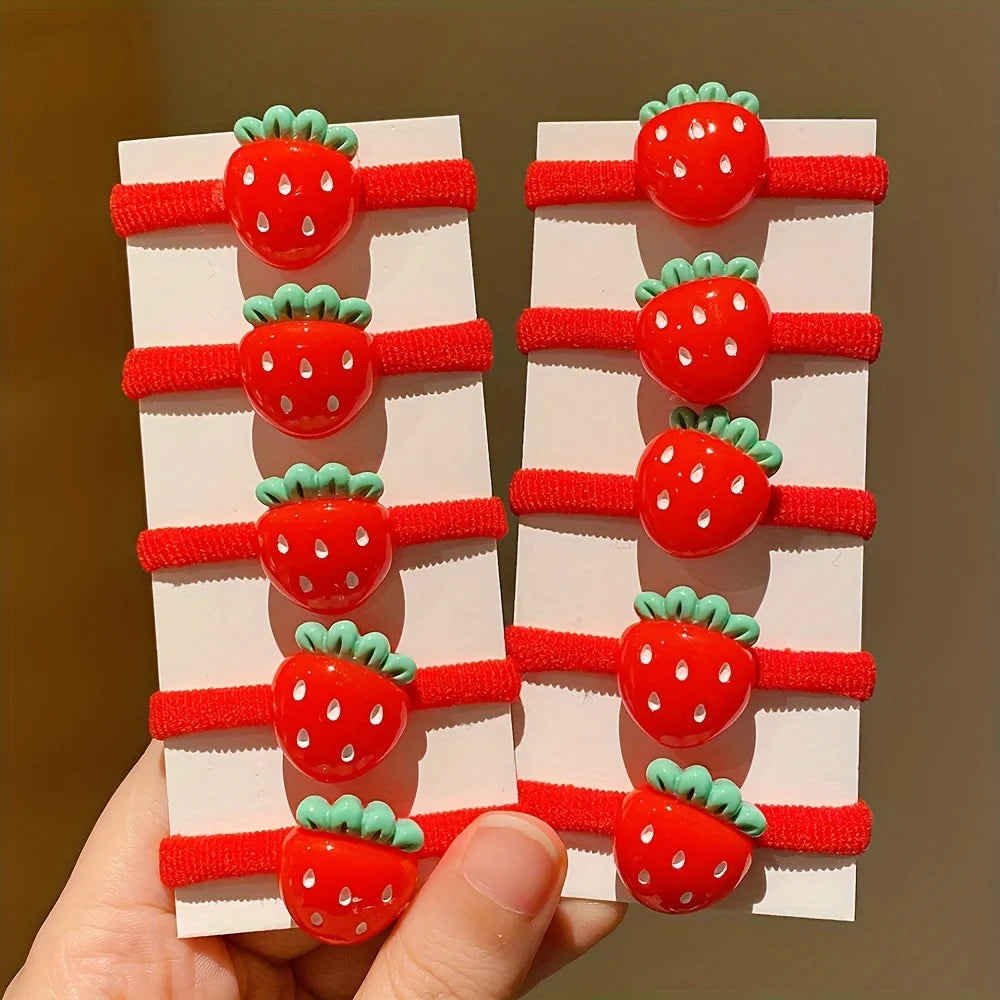 Strawberry Hair Ties