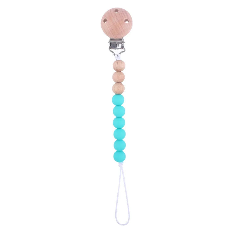 Colorful Baby Silicone Pacifier Chain – Safe & Chewable Clip