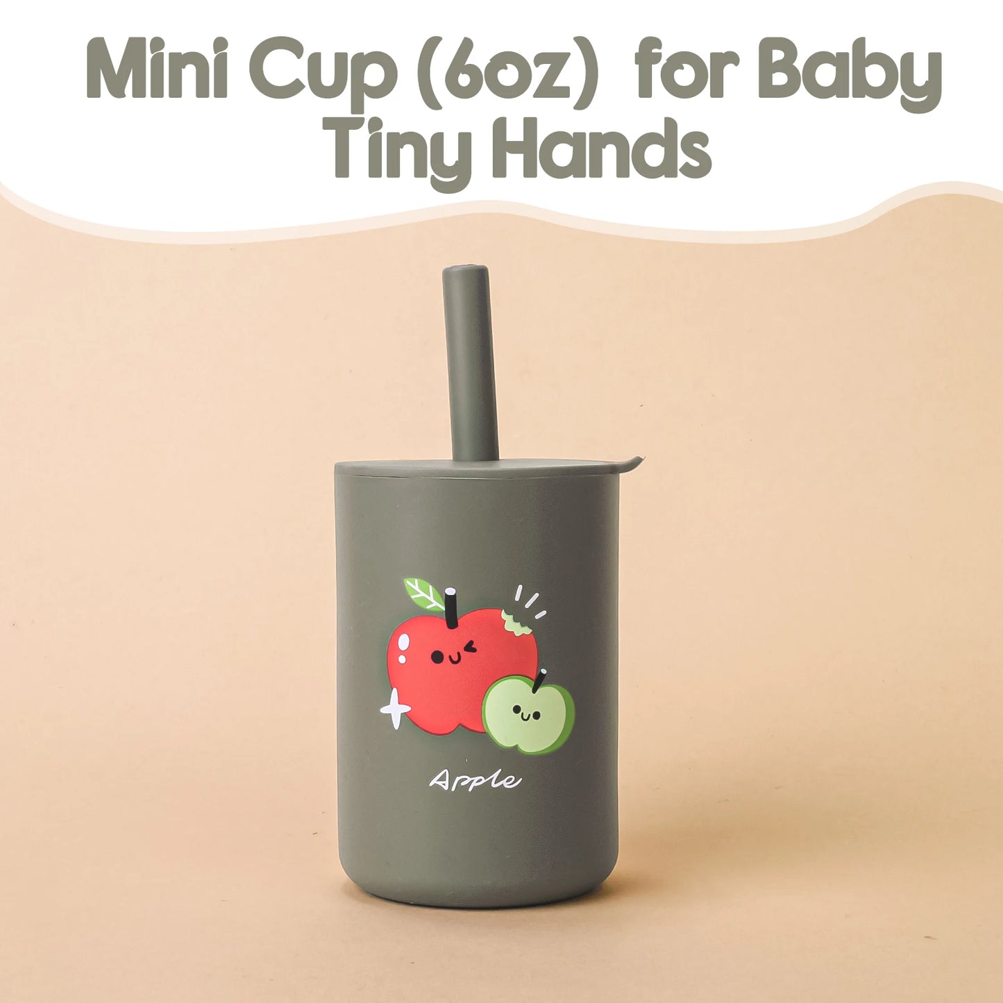 Cartoon Silicone Baby Straw Cup – Safe & Spill-Proof Sipper