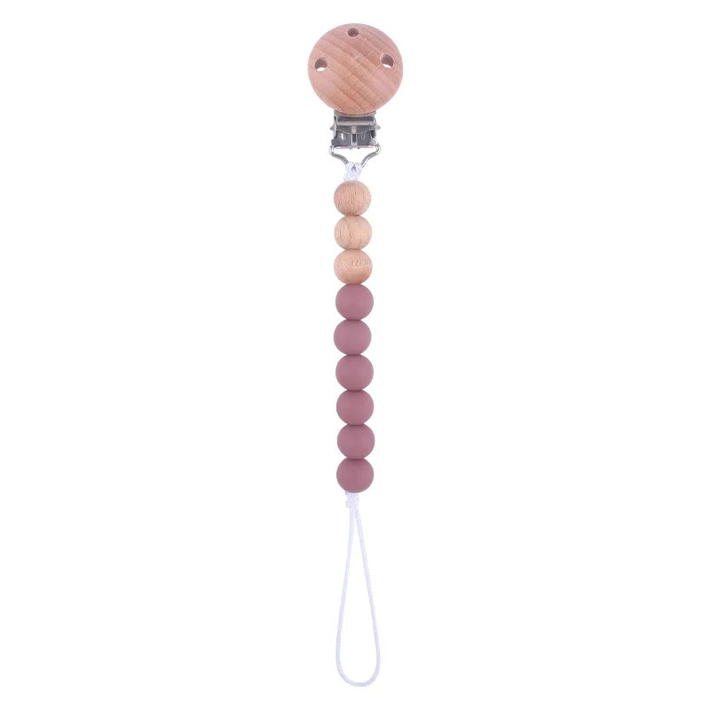 Colorful Baby Silicone Pacifier Chain – Safe & Chewable Clip