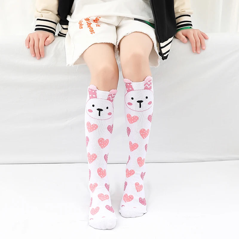 Adorable Girls Over Knee Socks