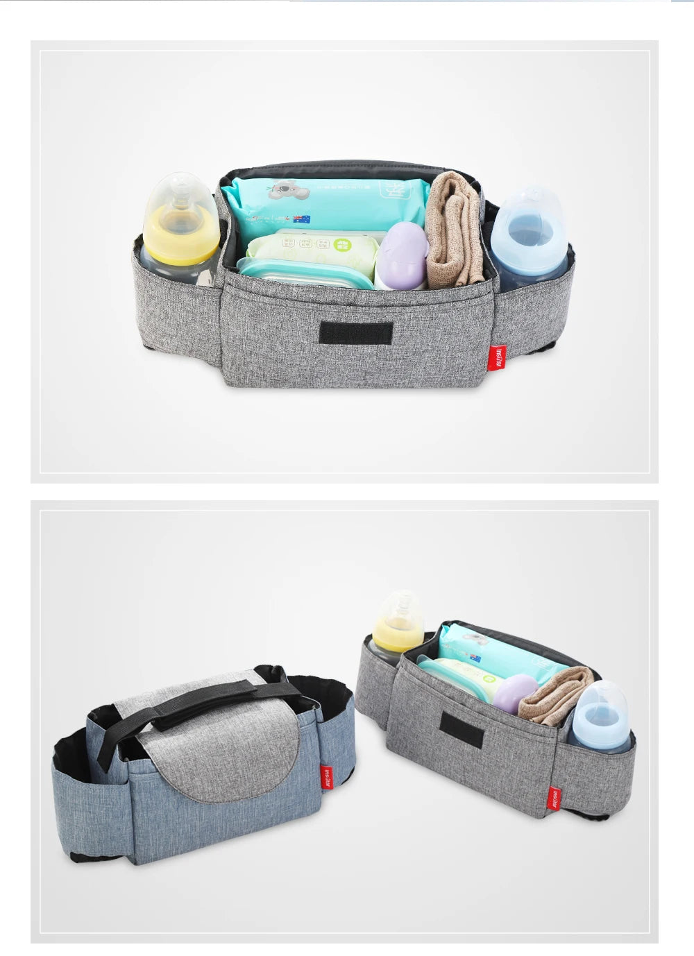 Diaper Bag Baby Milk Bottle Insulation Bags Mummy Storage Bag For Baby Stuff Collection Stroller Accessories Baby Care