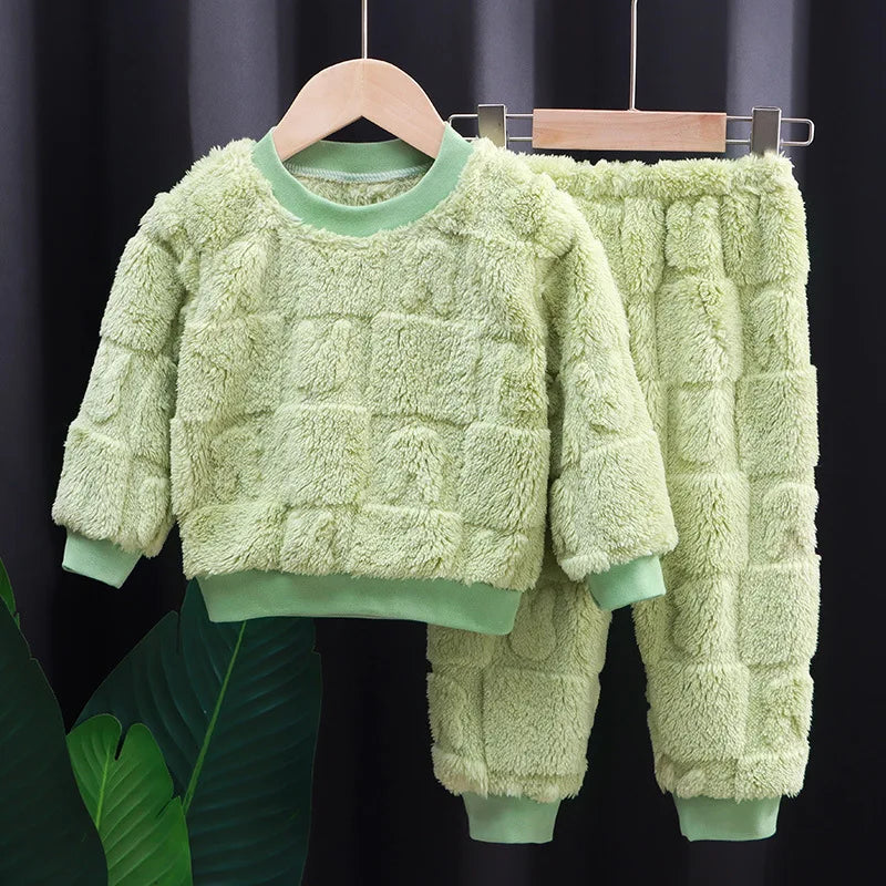 Ultra-Soft Fluffy Baby Winter Outfit – Cozy 2-Piece Set