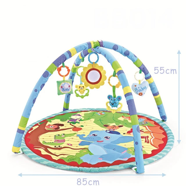 Baby Activity Play Mat with Rattles & Hanging Toys