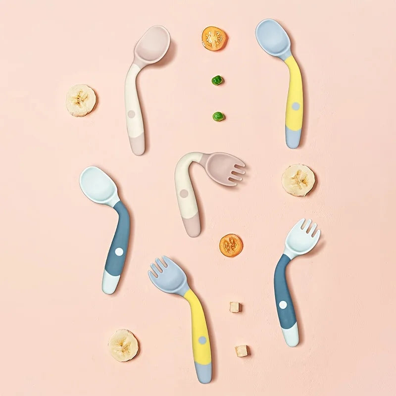 Essential Baby Bendable Fork and Spoon Set – Safe & Fun