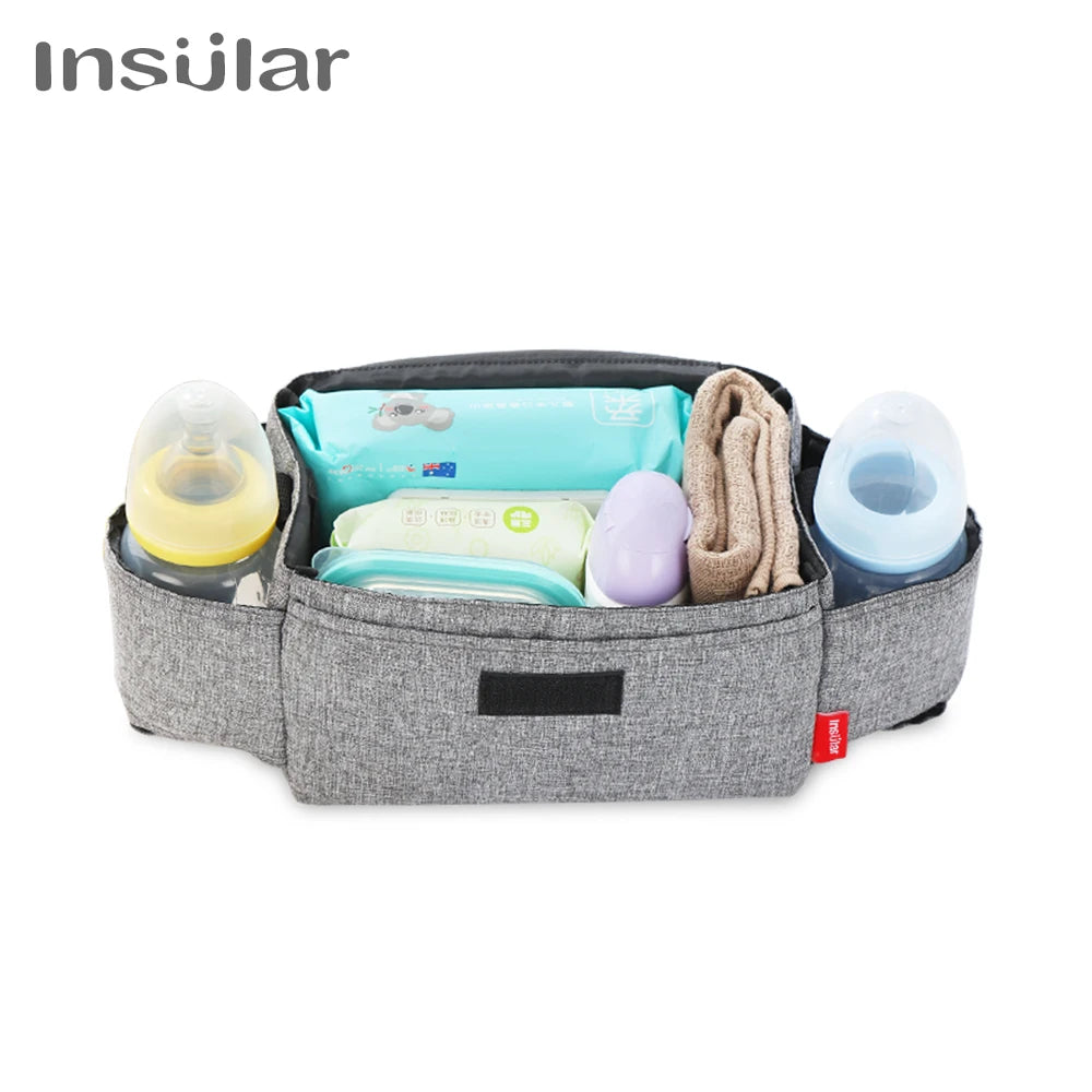 Diaper Bag Baby Milk Bottle Insulation Bags Mummy Storage Bag For Baby Stuff Collection Stroller Accessories Baby Care
