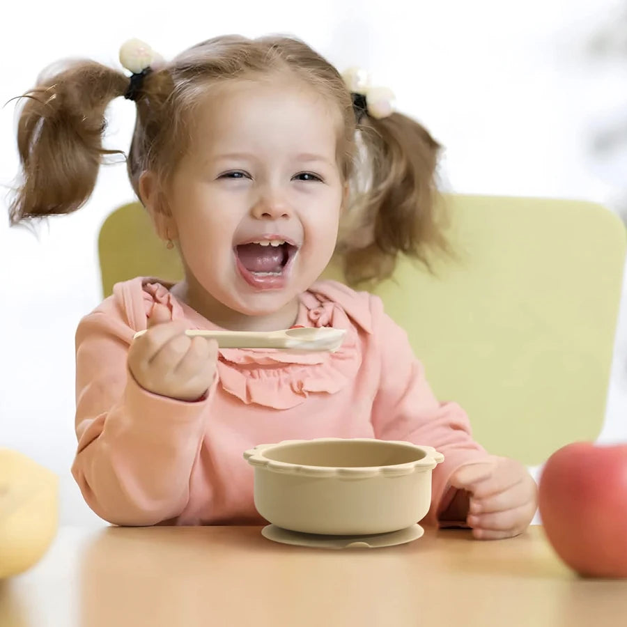 Cartoon Baby Suction Plates & Bowls  – Non-Slip, BPA-Free, Complete Weaning Supplies for Infants