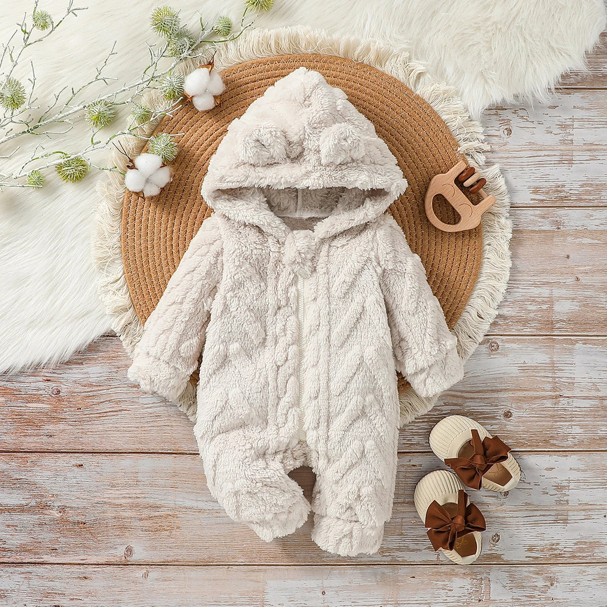 Baby Long Sleeve Hoodie Jumpsuit