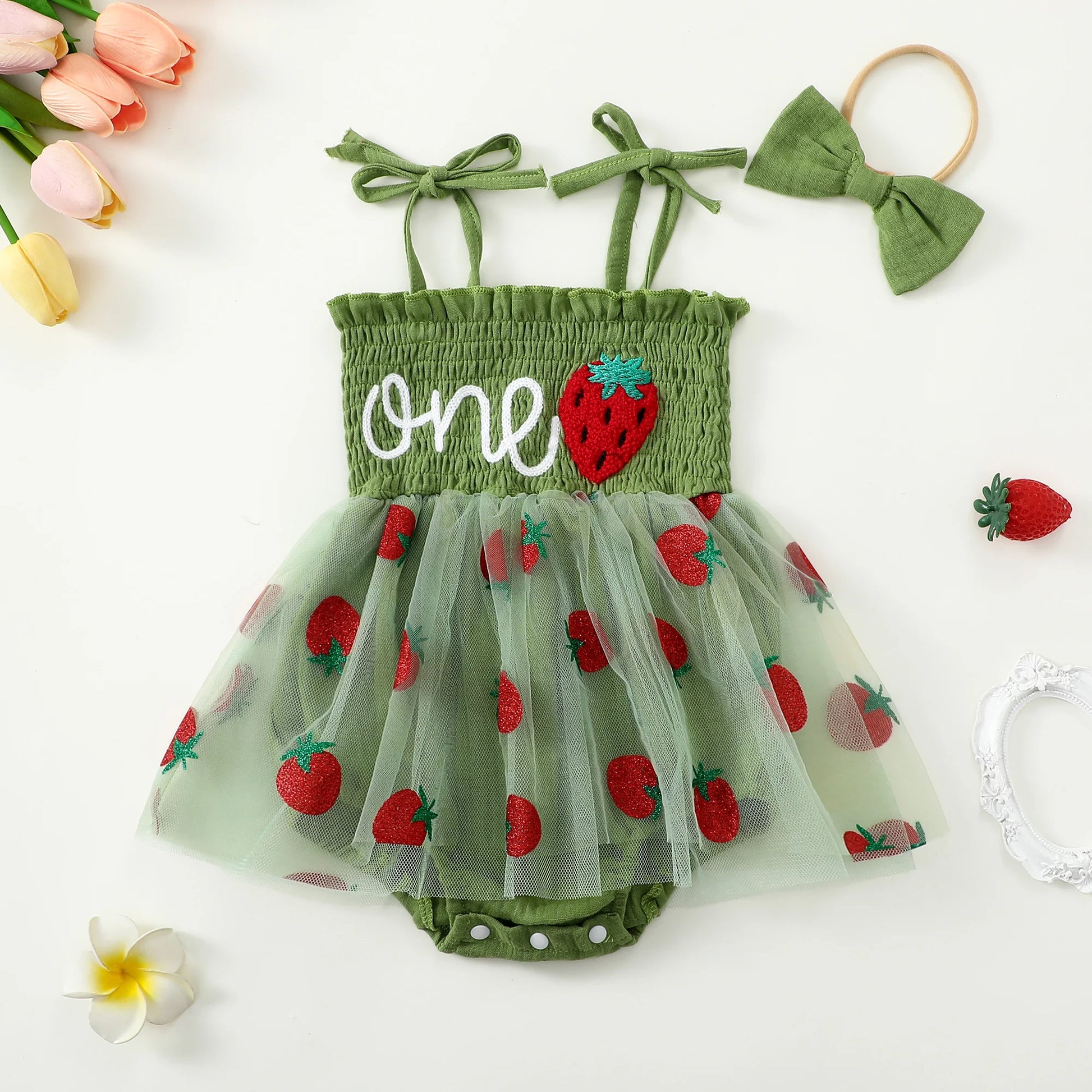 Strawberry Dress for Baby Girls