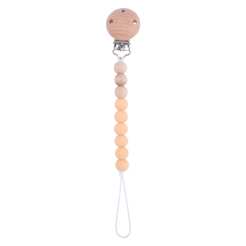 Colorful Baby Silicone Pacifier Chain – Safe & Chewable Clip