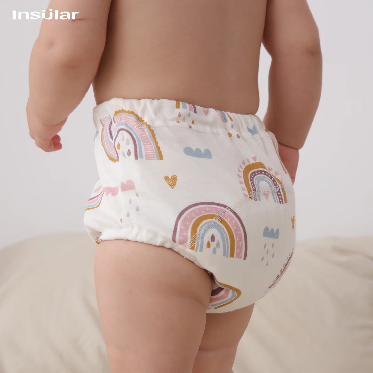 3pcs Infants Nappy Panties 6 Layer Waterproof Cloth Diapers Reusable Toolder Nappies Diaper Baby Underwear