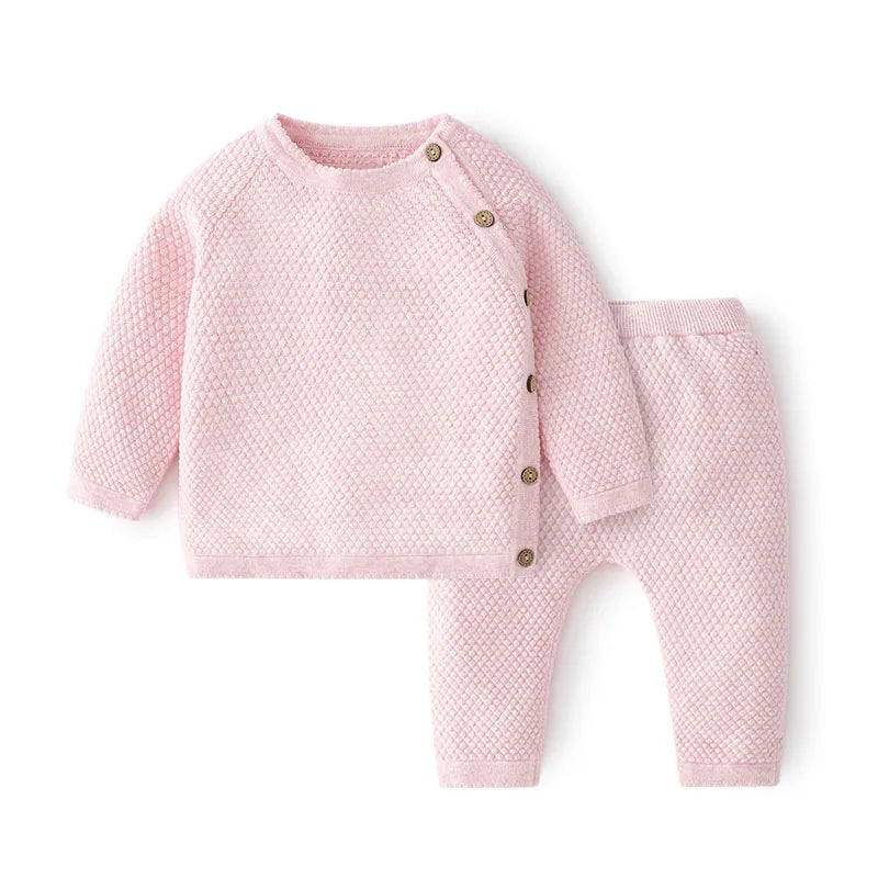 Elegant Baby Set Boy and Girl Outfit – Soft Knit 2PCS Set