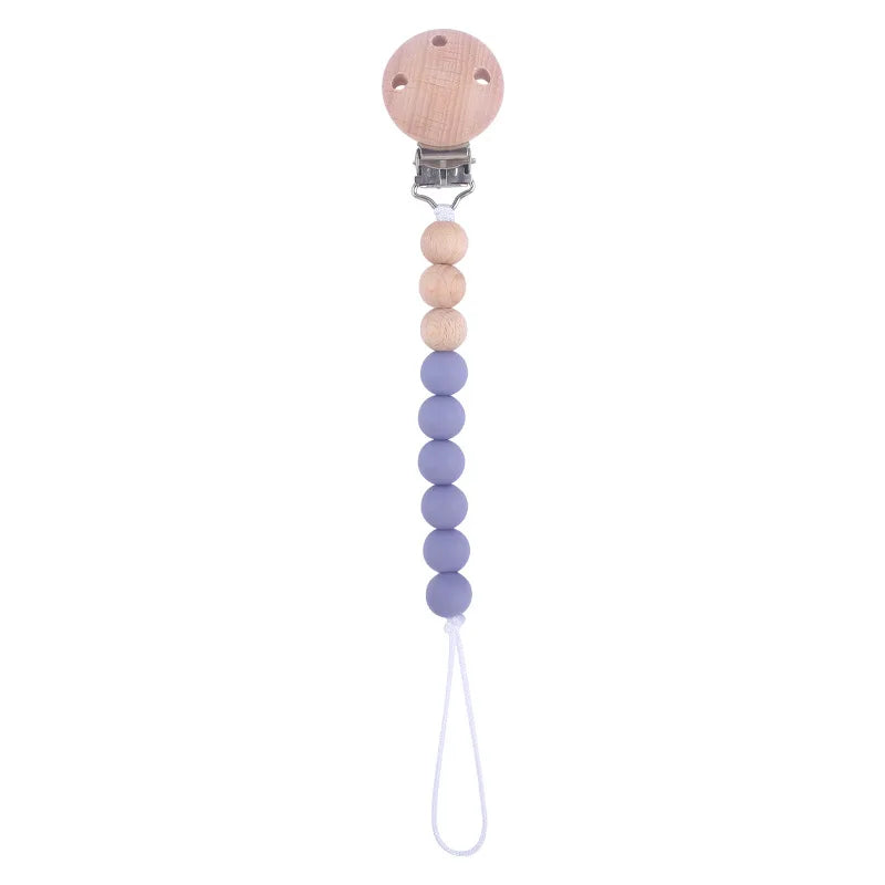 Colorful Baby Silicone Pacifier Chain – Safe & Chewable Clip