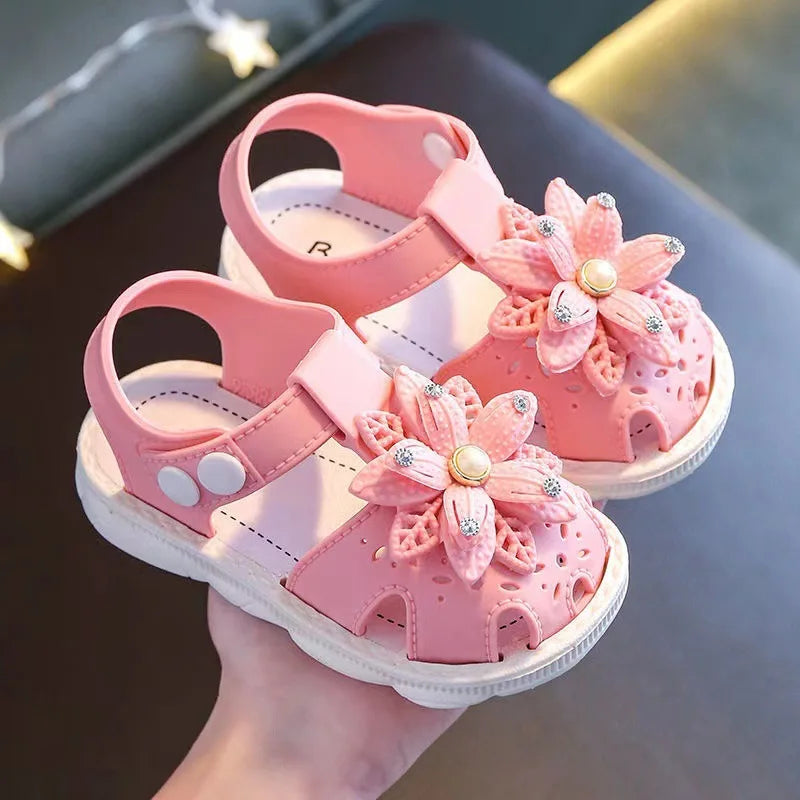Stylish Baby Girl Sandals Summer Flower Shoes – Cute Pick