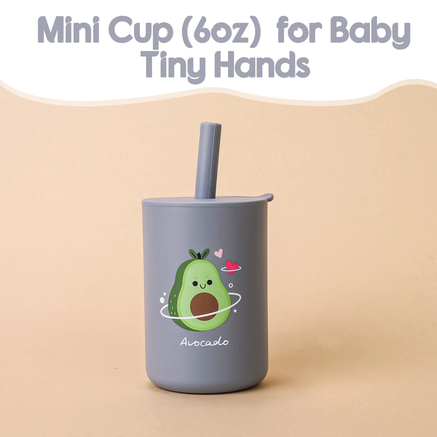 Cartoon Silicone Baby Straw Cup – Safe & Spill-Proof Sipper