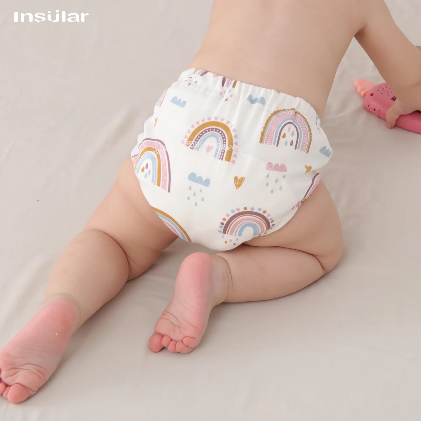 3pcs Infants Nappy Panties 6 Layer Waterproof Cloth Diapers Reusable Toolder Nappies Diaper Baby Underwear