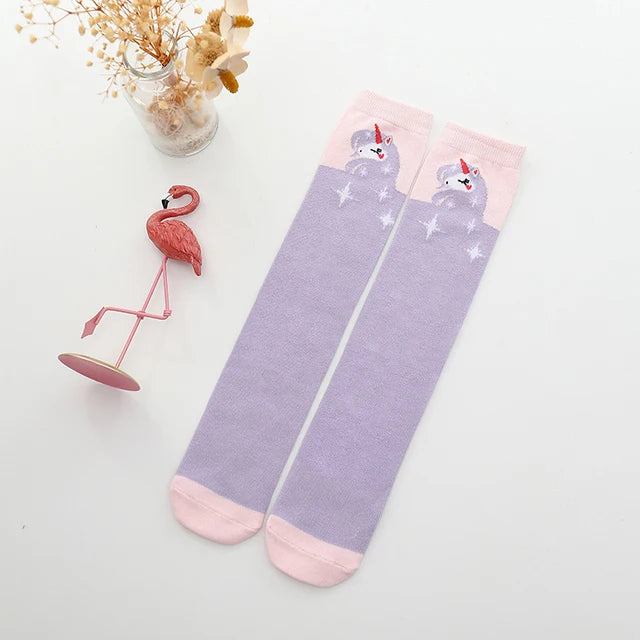 Adorable Girls Over Knee Socks