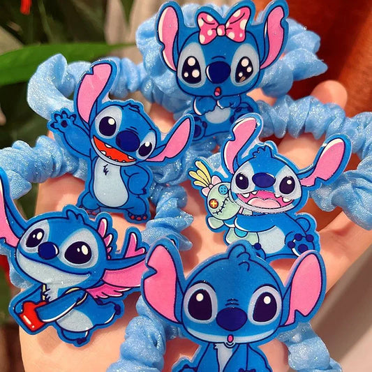 Cartoon Stitch Ponytail Holder