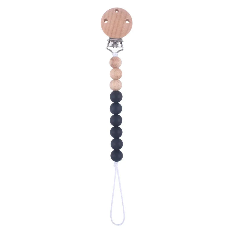 Colorful Baby Silicone Pacifier Chain – Safe & Chewable Clip