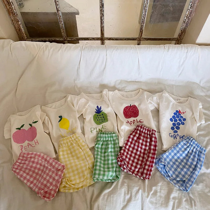 Baby Fruit Outfit Set – Fun & Comfy 2 Piece Summer Wear