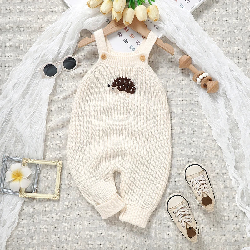 Adorable Hedgehog Knitted Rompers – Cozy Baby Essentials