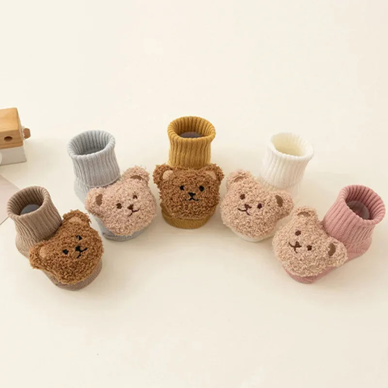 Cozy Baby Bear Socks – Soft, Cute & Non-Slip Comfort