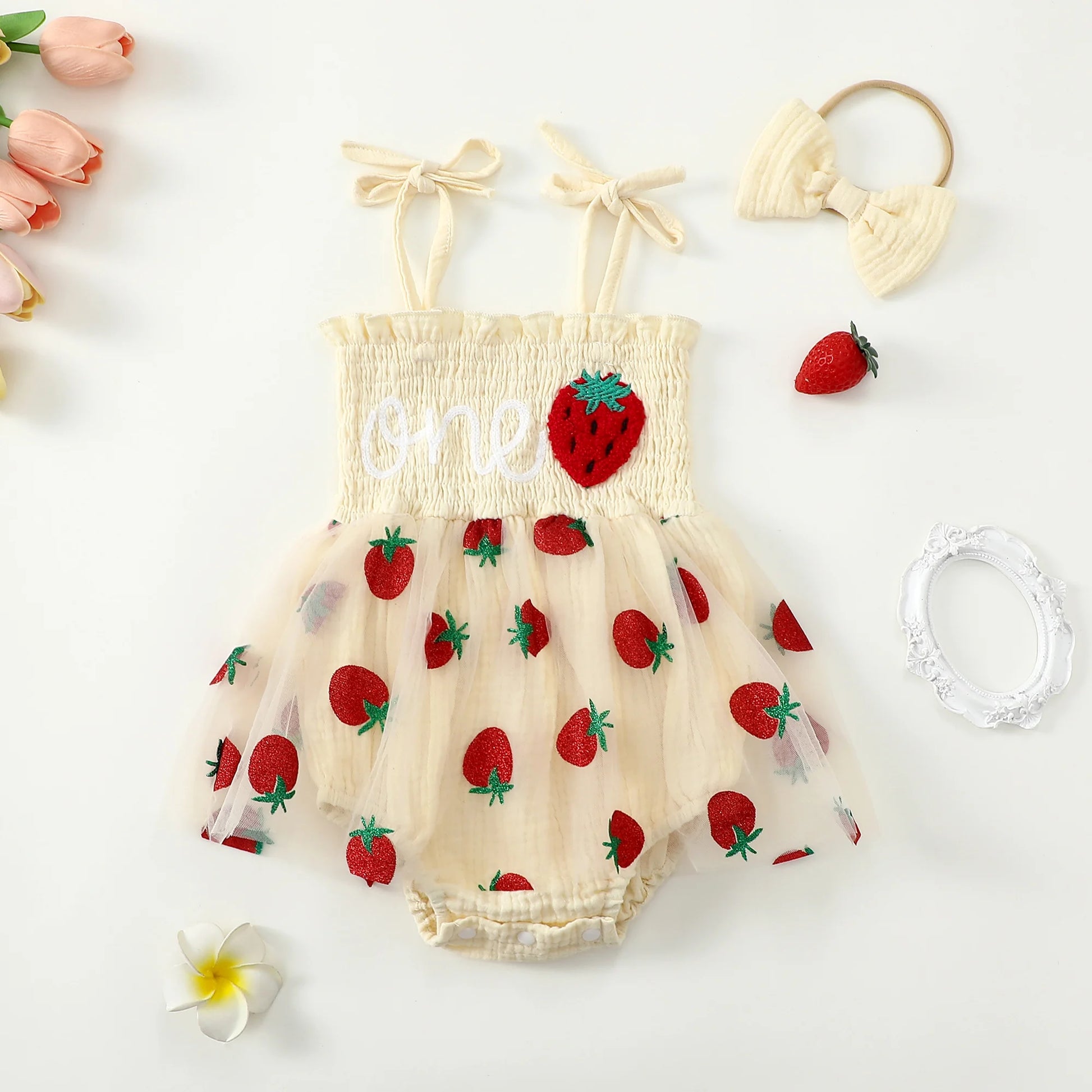 Strawberry Dress for Baby Girls
