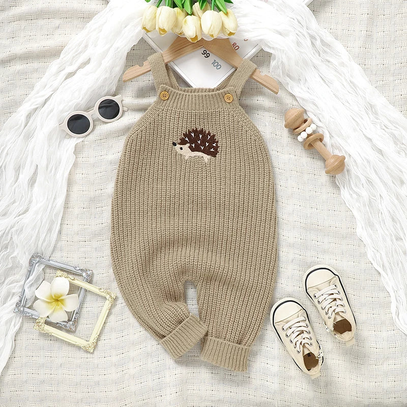 Adorable Hedgehog Knitted Rompers – Cozy Baby Essentials