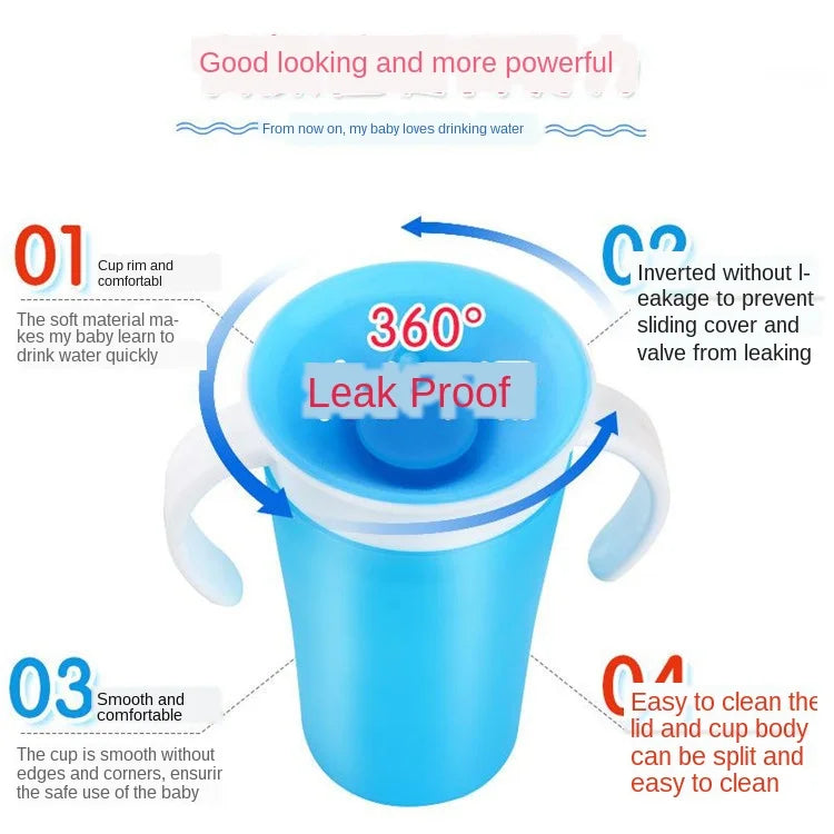 360° Leak-Proof Magic Cup for Toddlers – Spill-Free Sips