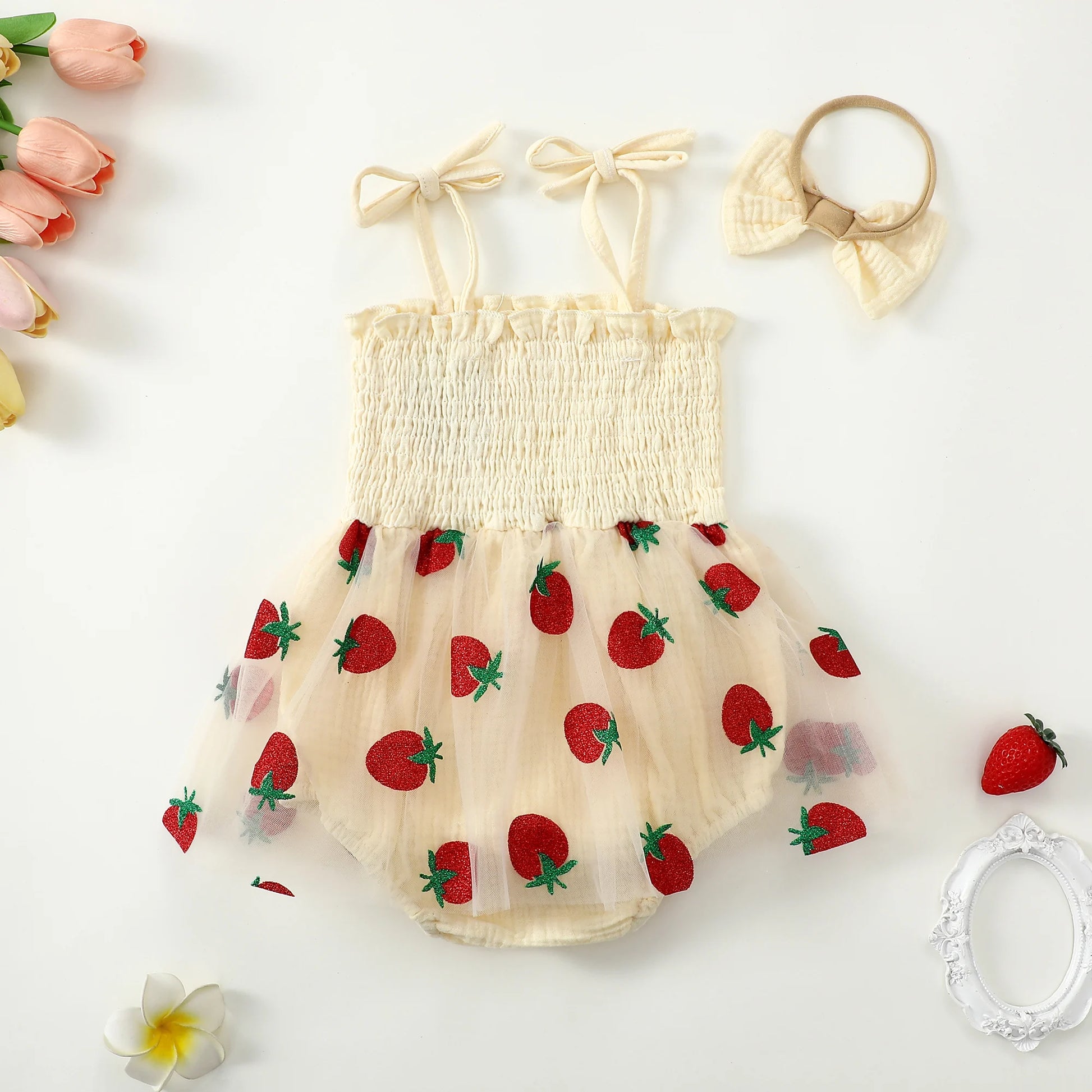 Strawberry Dress for Baby Girls