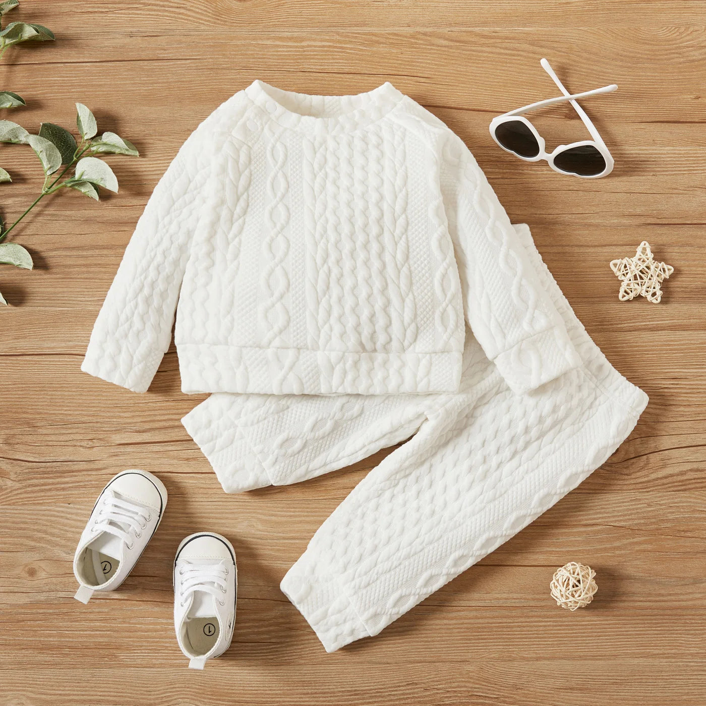 White Newborn Baby Girl Boy Clothes Set