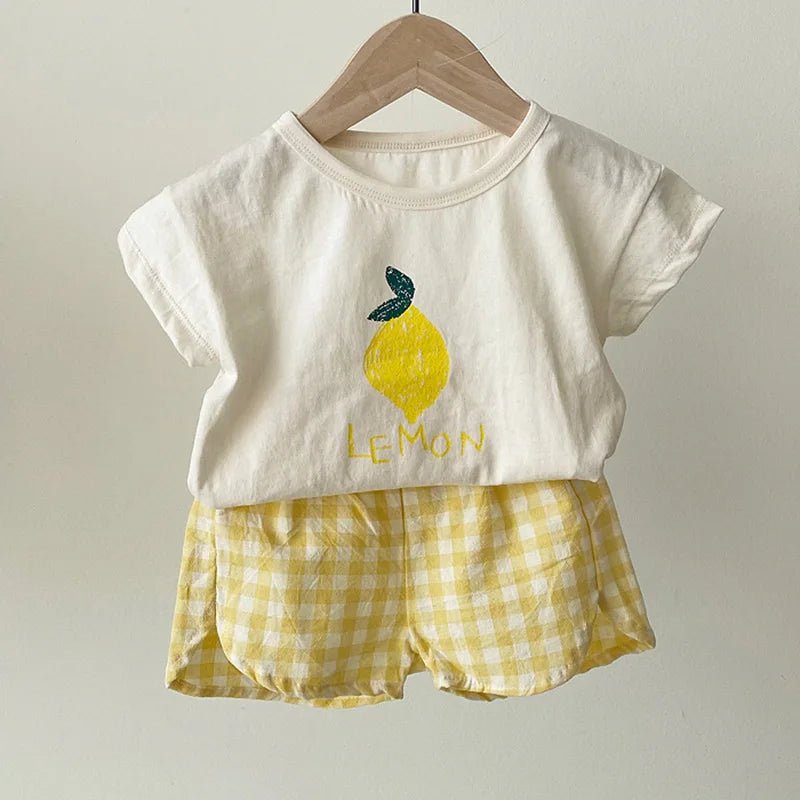Baby Fruit Outfit Set – Fun & Comfy 2 Piece Summer Wear